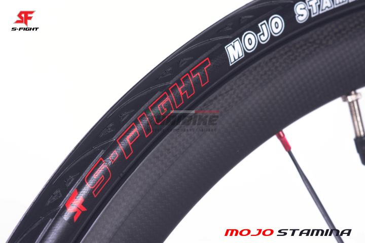กันหนาม ยางนอกขอบพับจักรยานเสือหมอบ S-FIGHT รุ่น MOJO STAMINA ขนาด 700X23/25