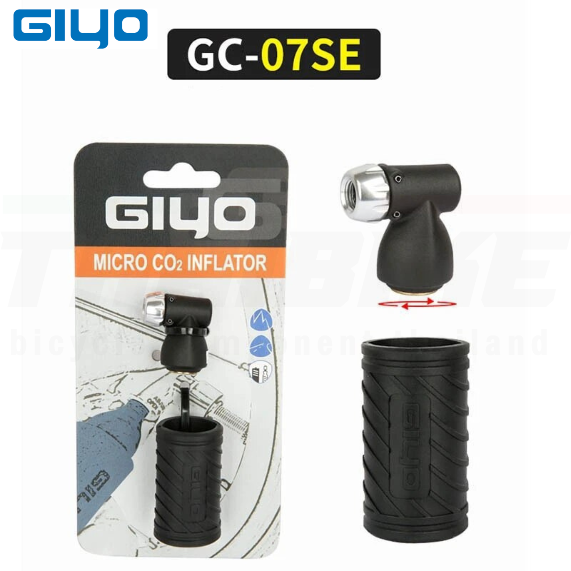 สูบจักรยานแบบ CO2 GIYO GC-07SE Mountain Bike Portable Mini Pump
