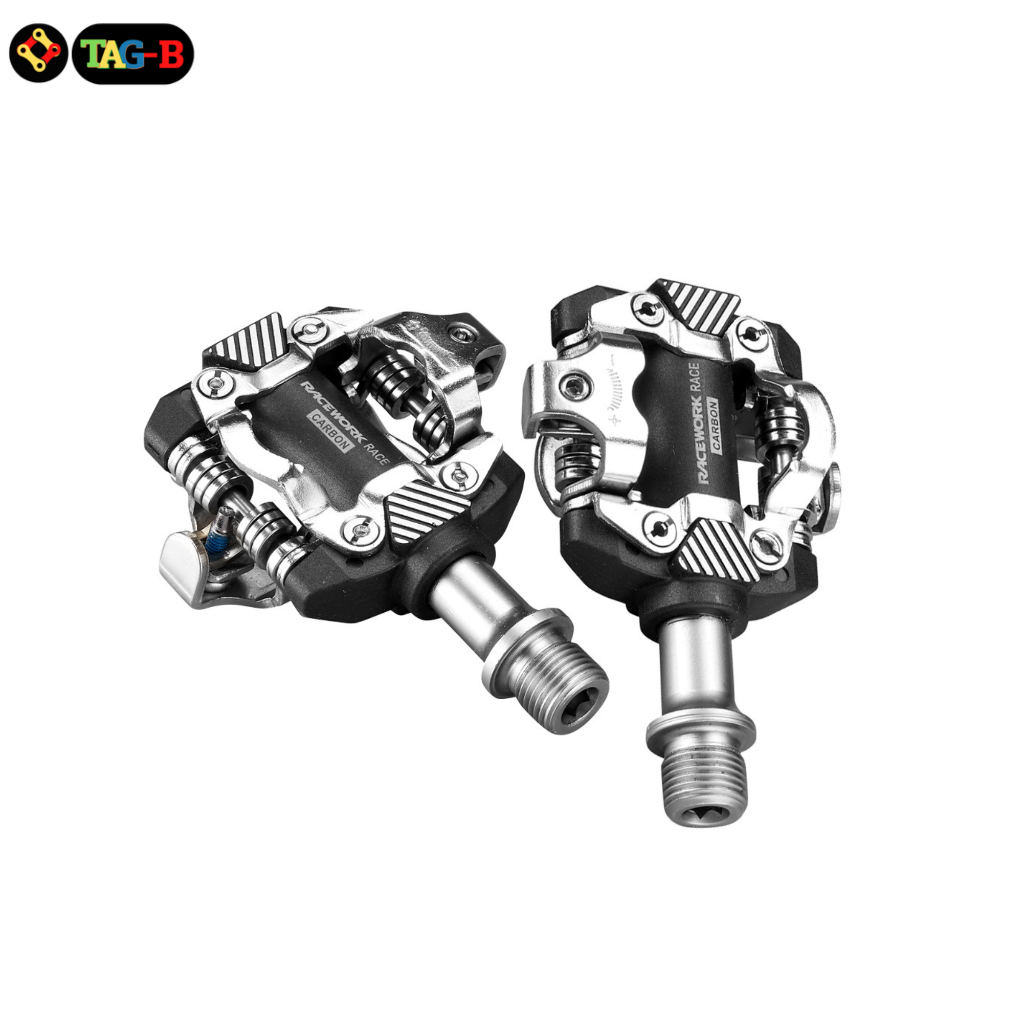 บันไดคลีตจักรยานเสือภูเขาคาร์บอน RACEWORK Pedals X-M8100