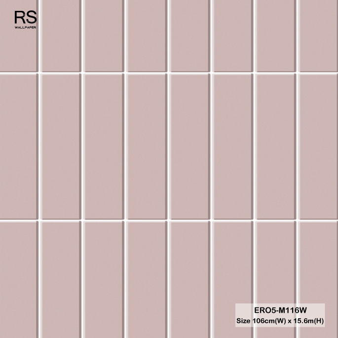 วอลเปเปอร์ลายกระเบื้อง สีชมพู ERO5-M116W