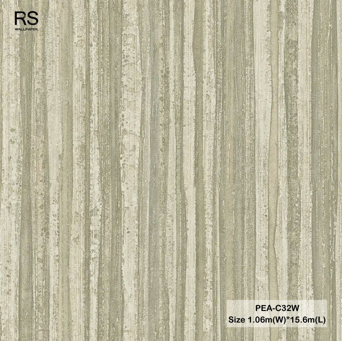 วอลเปเปอร์ลายเปลือกไม้ สีเขียวอมน้ำตาล PEA-C32W