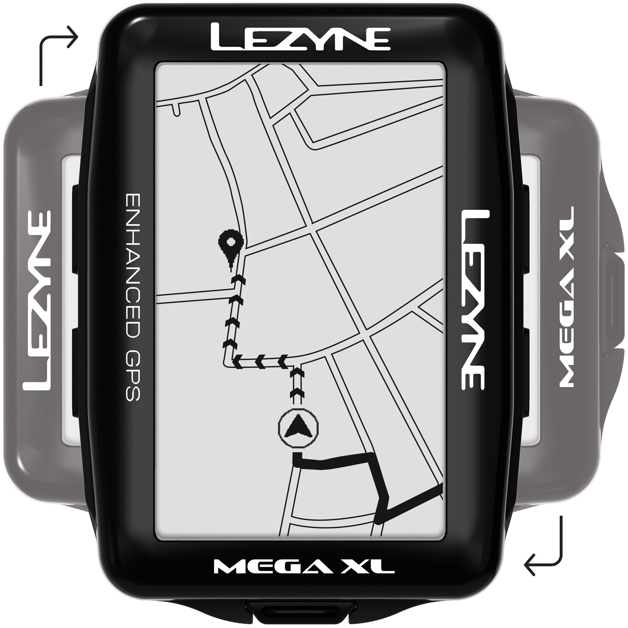 ไมล์จักรยาน LEZYNE Mega XL GPS ภาษาไทย หน้าจอ 2.7นิ้ว
