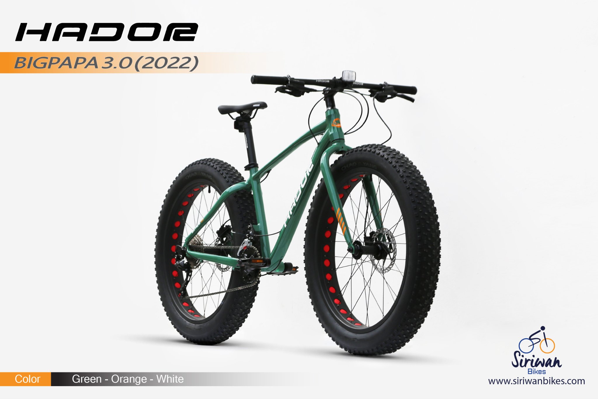 HADOR : BIG PAPA 3.0 จักรยานล้อโต 26นิ้ว 18สปีด เฟรมอลู ดิสน้ำมัน