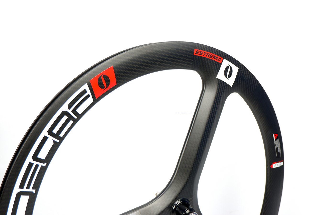 ล้อหน้าจักรยานคาร์บอนแบบ 3 ก้าน DECA ขนาด 700C