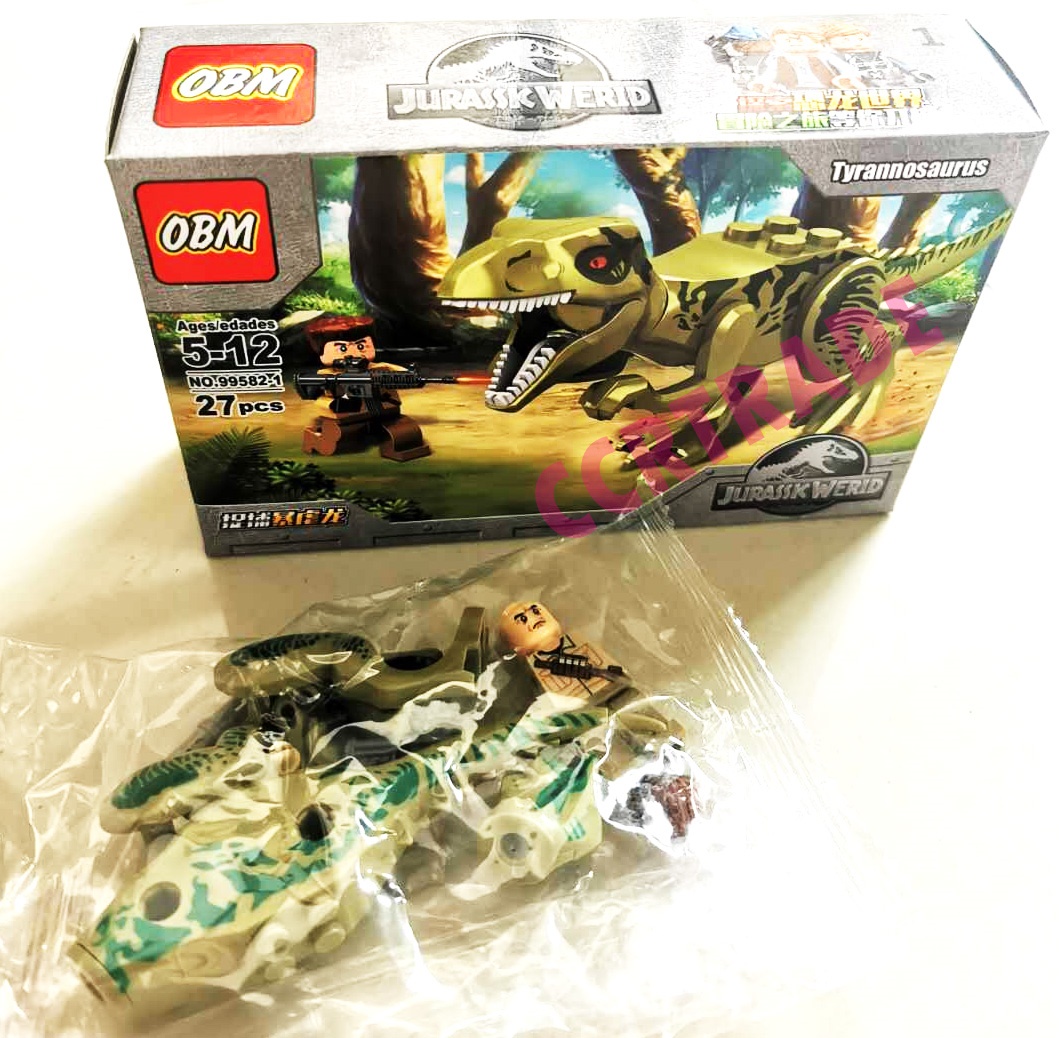 เลโก้จูราสสิค+ไดโนเสาร์ 8 แบบกล่อง 9.5x14 ซม.