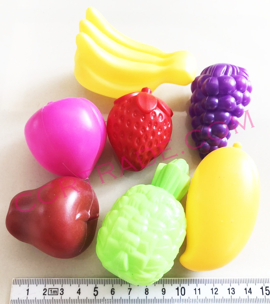 ผลไม้เสริมการเรียนรู้ 7 ชิ้น ถุงตาข่าย 15 ซม.