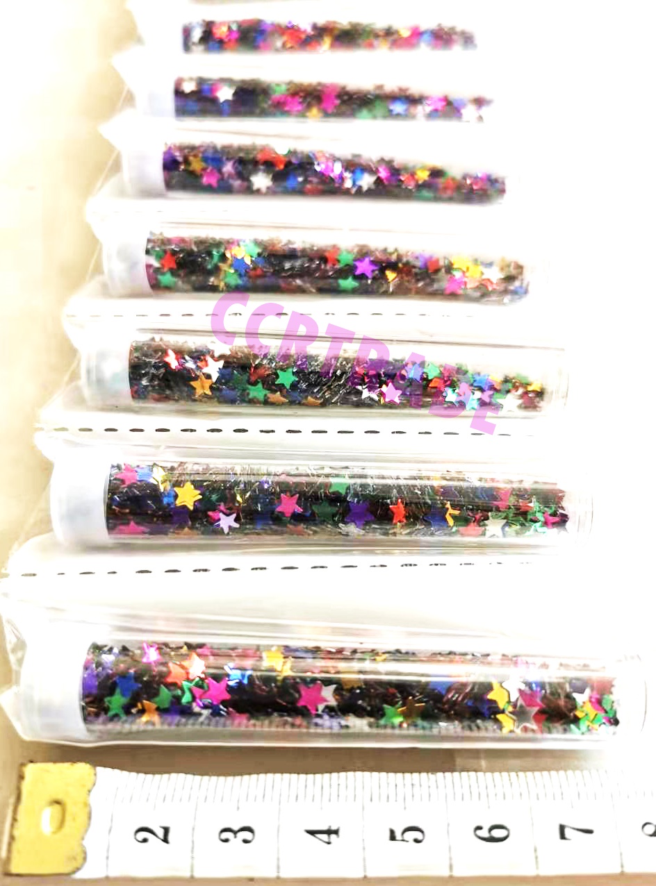 กากเพชรดาว 12 ชิ้นแผง 34 ซม.