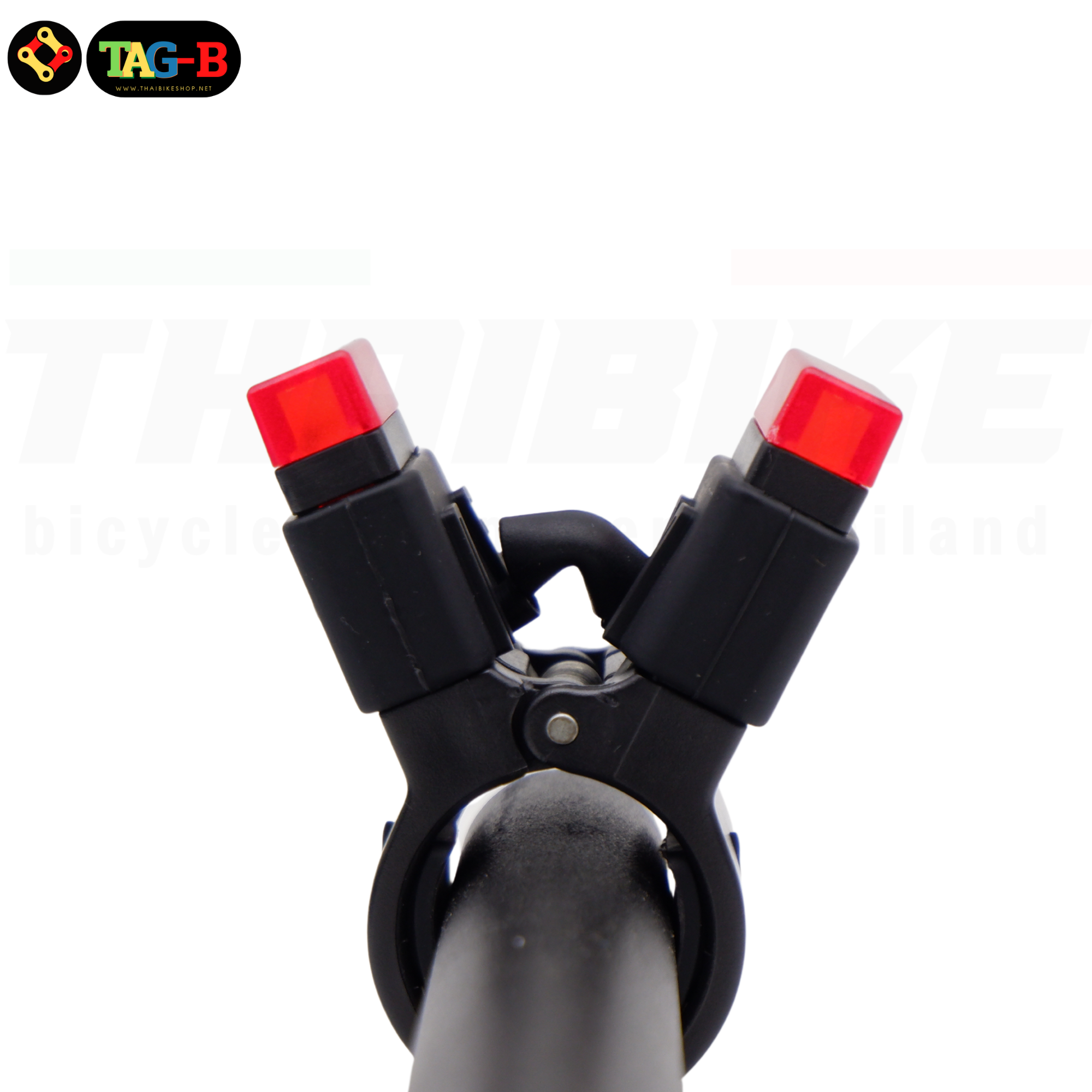 ไฟท้ายจักรยานชาร์จ USB COB หนีบหลักอาน ใช้งานง่าย