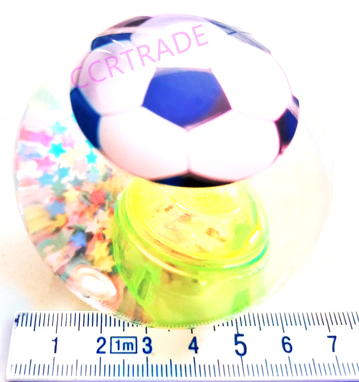 บอลน้ำเด้ง มีไฟ ลายบอลกล่อง 28.5 ซม.