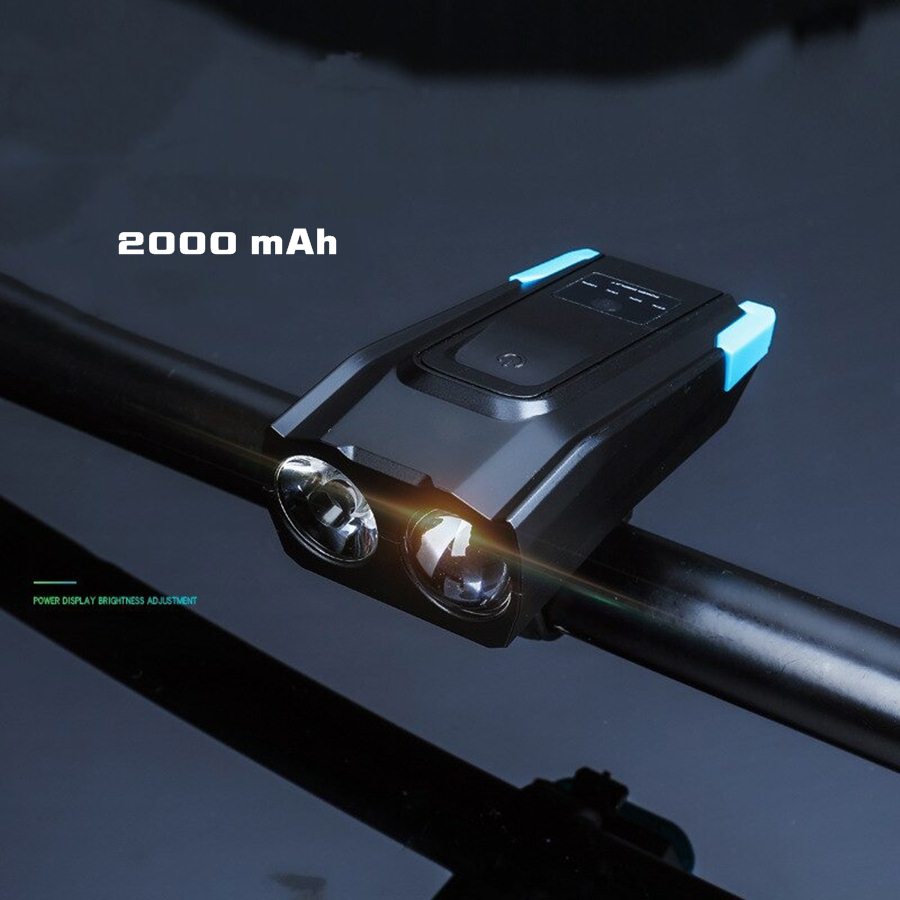 ไฟหน้าจักรยาน แตรจักรยาน แบบชุด THAIBIKE ชาร์จ USB