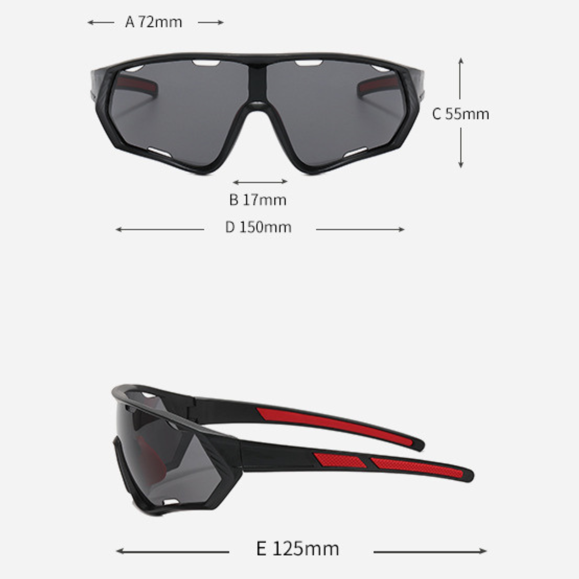 แว่นตาปั่นจักรยาน T-REX 9270 กิจกรรมกลางแจ้ง กัน UV