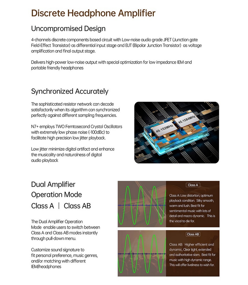 Cayin N7+ DAP เครื่องเล่นพกพา Android ระบบ DAC แบบ 1-Bit รองรับ MQA ประกันศูนย์ไทย