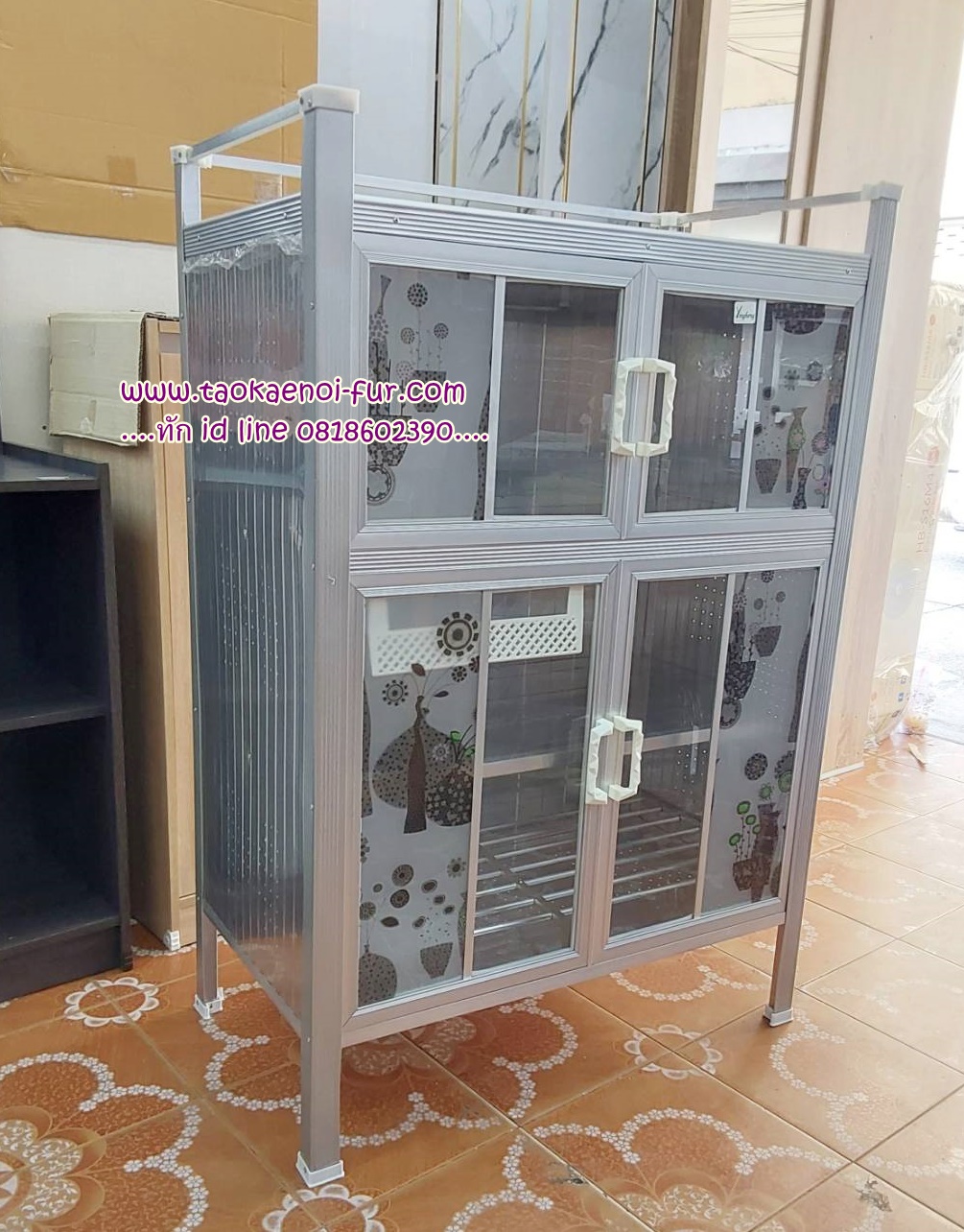 ตู้วางเตาหน้ากระเบื้อง ทรงสูง