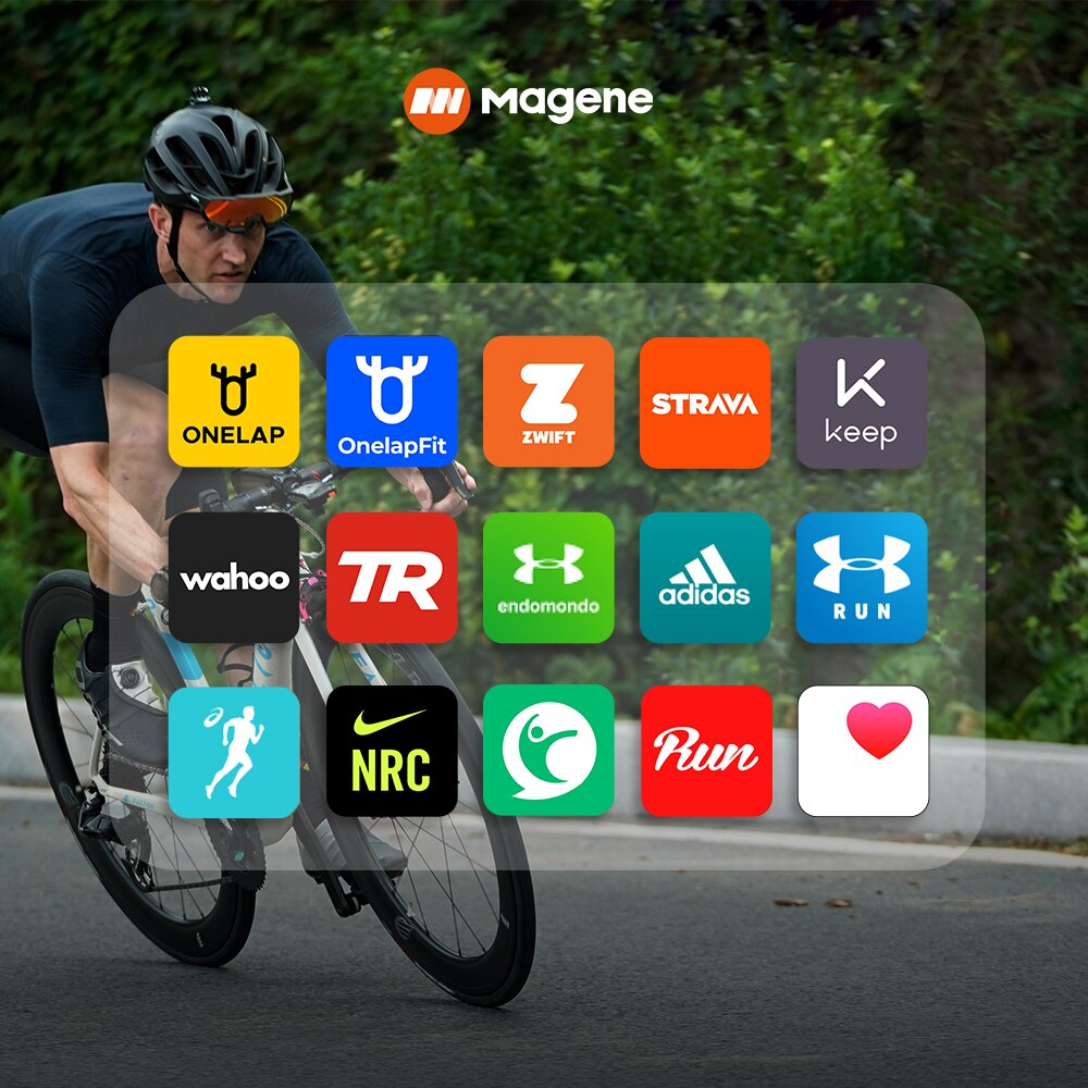 วัดหัวใจ วัดรอบขา วัดความเร็ว S314 Magene ฮาร์ทเรท Bluetooth4.0 รัดแขน H803 แบบคาดอก H64