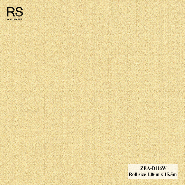 วอลเปเปอร์ลายผ้า พื้นสีเหลือง ZEA-B116W