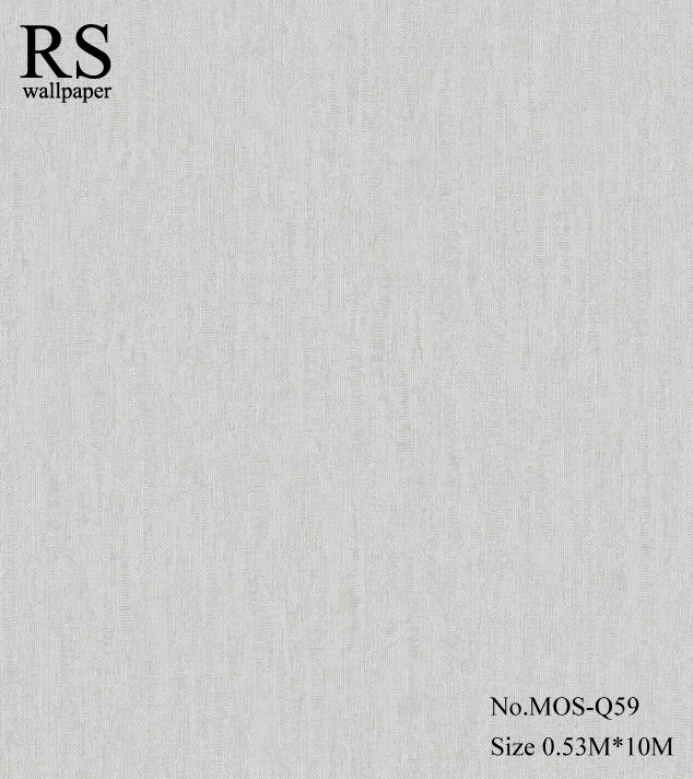 วอลเปเปอร์สีพื้นมีเทกเจอร์พื้นออกโทนสีขาวมุก MOS-Q59