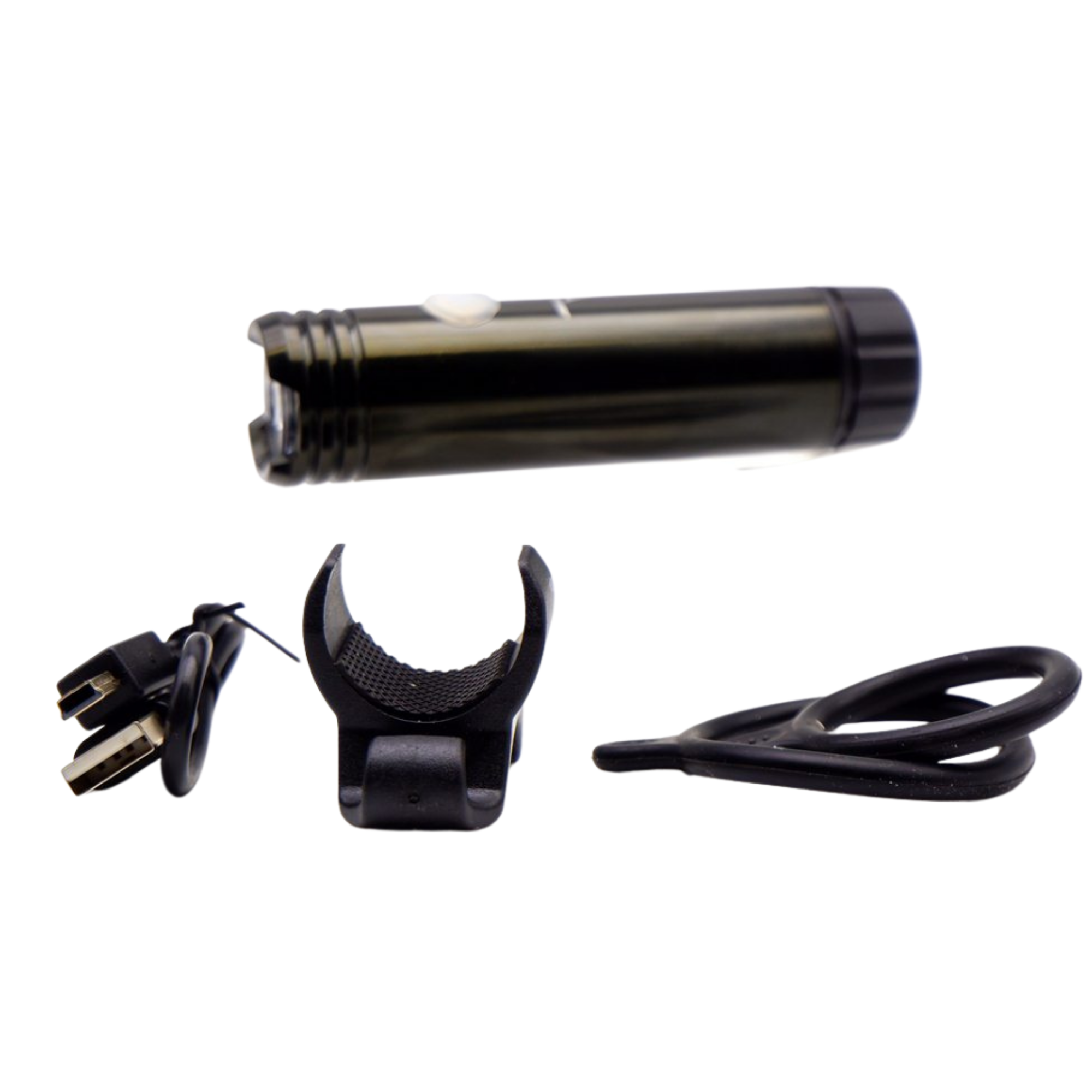 ไฟหน้าจักรยานแบบชาร์จ BUG ทรงกลม รัดแฮนด์ 31.8