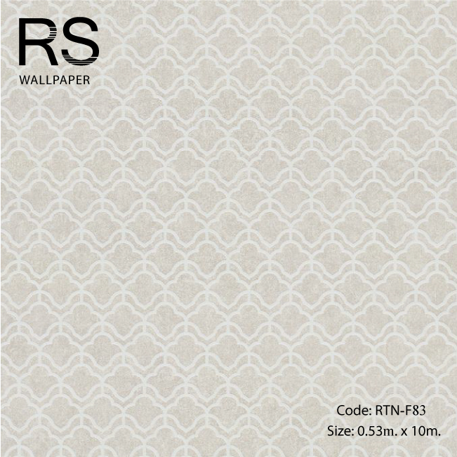 วอลเปเปอร์ลายฉลุโมเดิร์นพื้นสีขาว RTN-F83
