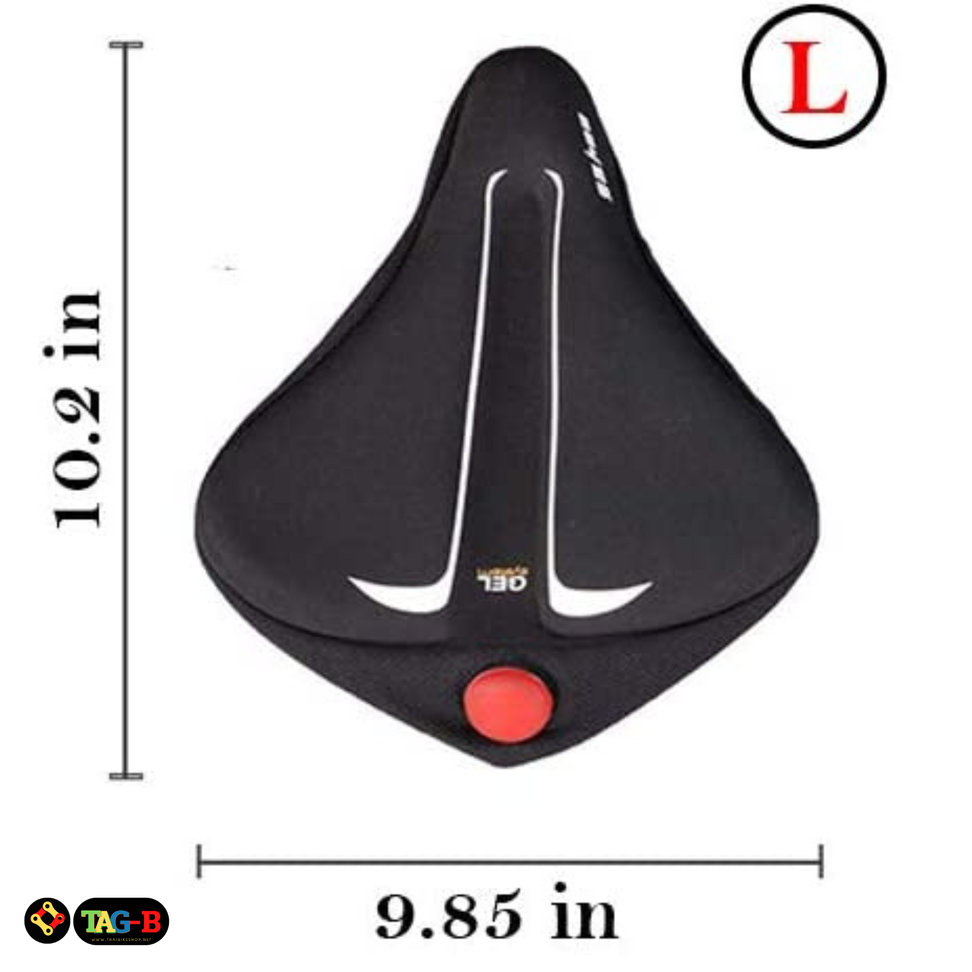 เจลรองเบาะจักรยาน เบาะเจล SAHOO มีไฟในตัว นุ่มพิเศษ