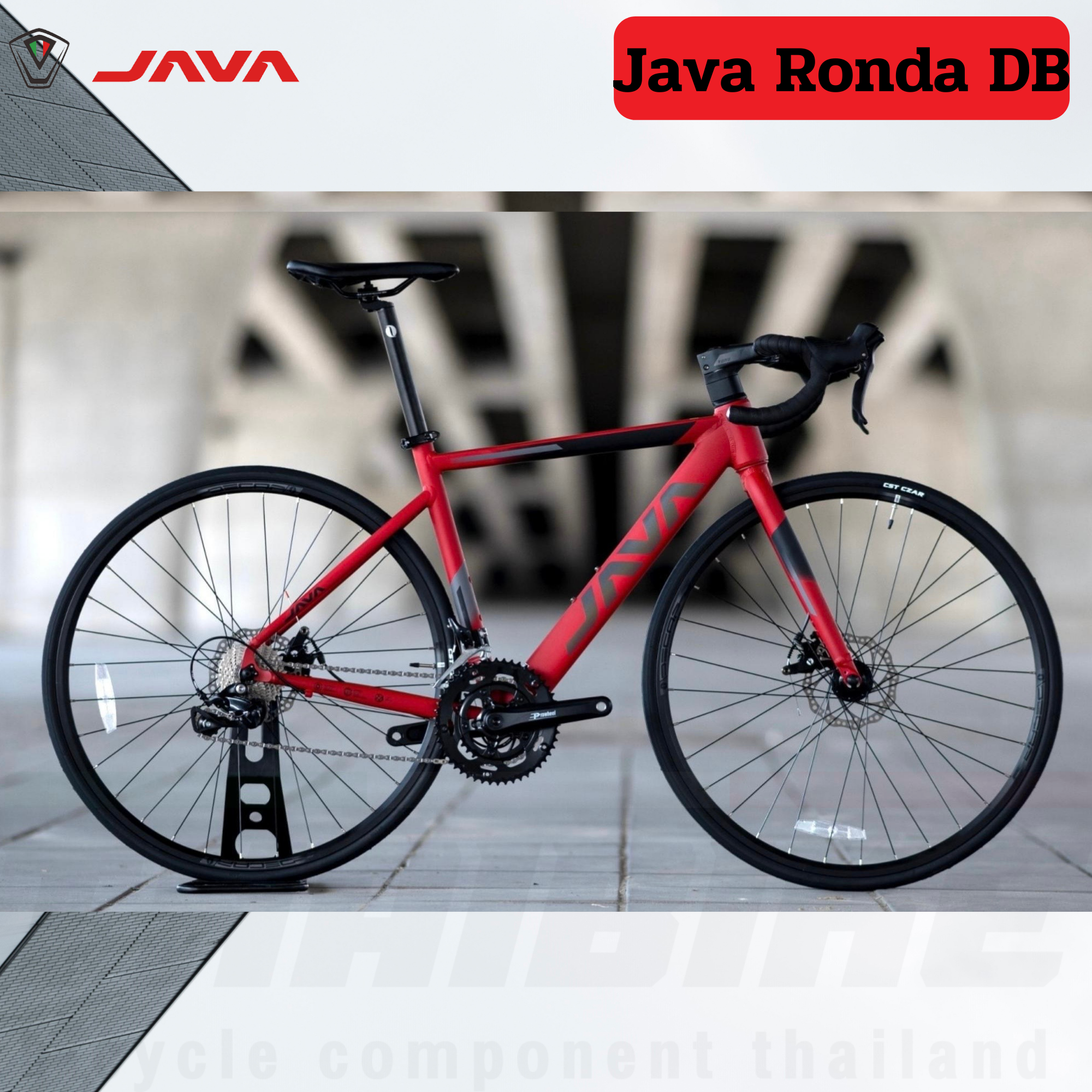 จักรยานเสือหมอบดิสก์เบรค JAVA รุ่น RONDA Integrated Aero 18SPD