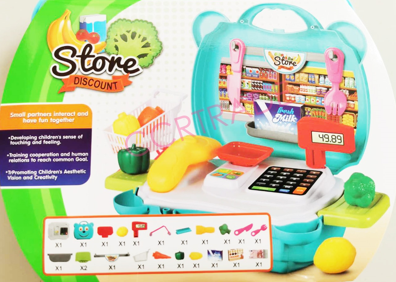 เซ็ทซุปเปอร์+รถเข็นกระเป๋าหิ้ว 21x23 ซม.(1x3)