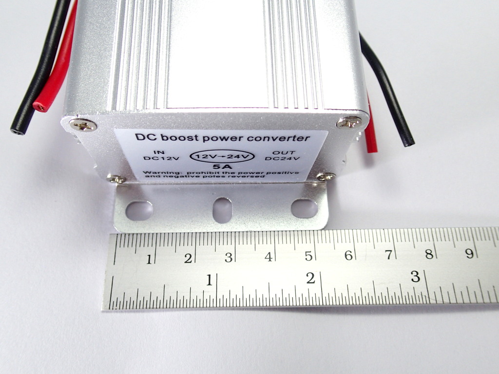 กล่องเพิ่มแรงดันไฟฟ้า DC Step-Up 12V to 24V 5A 120W