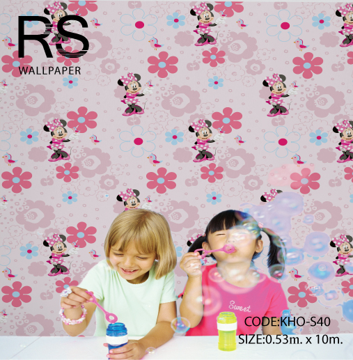 วอลเปเปอร์ลายการ์ตูนMICKY MOUSE KHO-S40