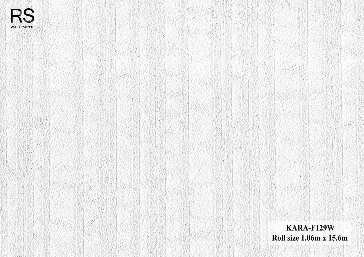 วอลเปเปอร์ สีขาวผสมกลิตเตอร์เงิน KARA-F129W