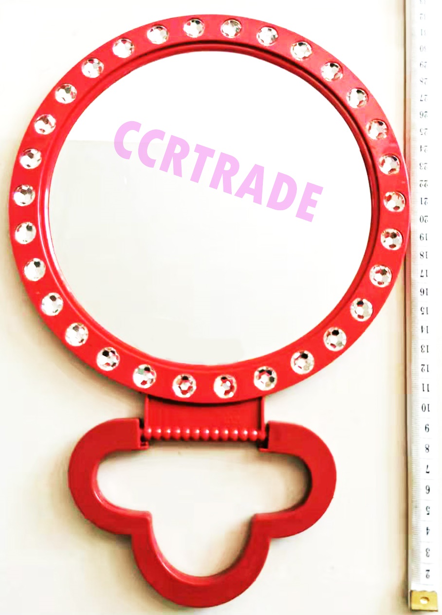 กระจกขอบเพชรกลมจัมโบ้ 22x31 ซม.