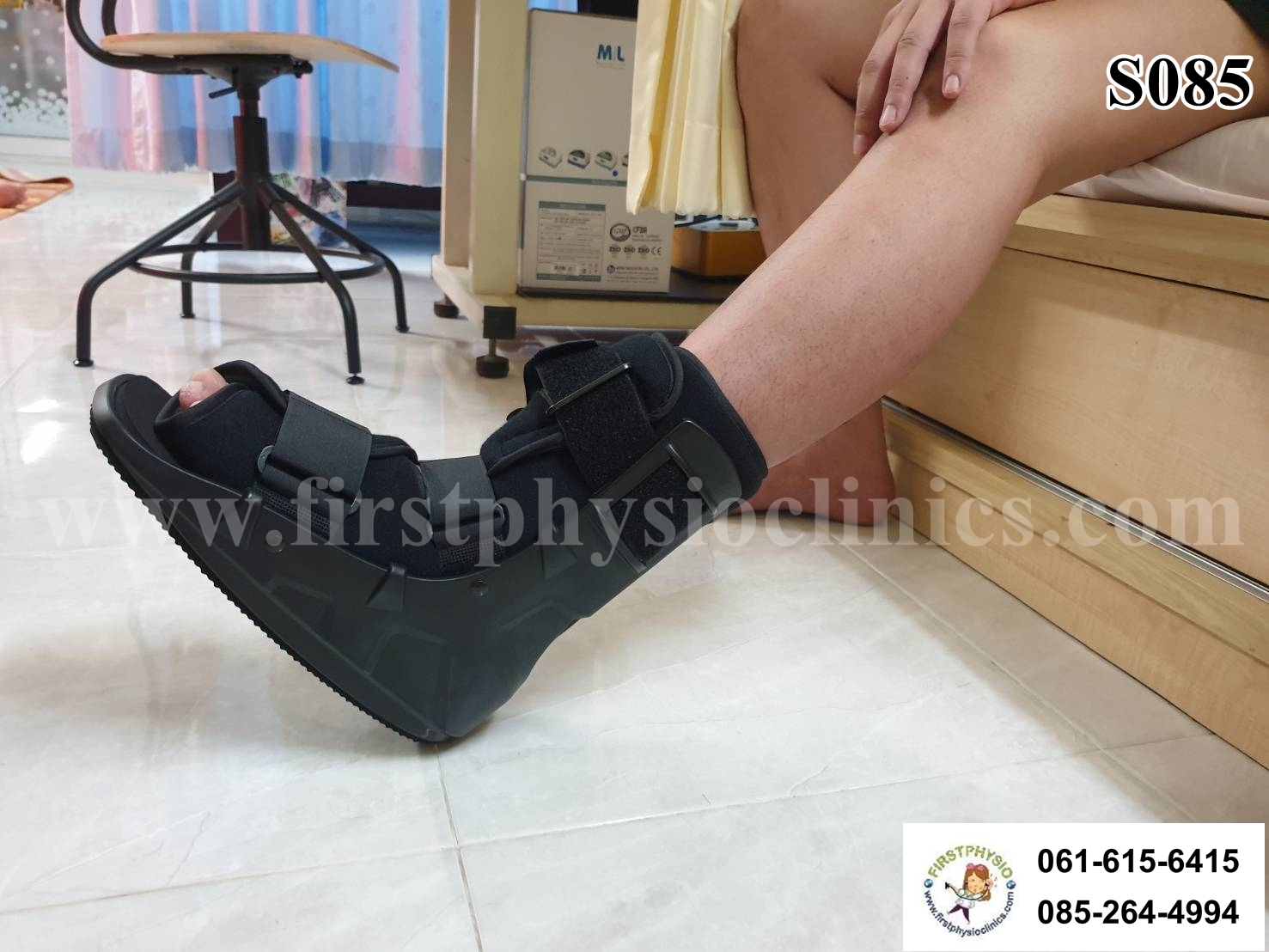 รองเท้าเฝือกลม แบบสั้น / เฝือกลม /รองเท้าหลังถอดเฝือก / รองเท้าเฝือก (air cast)/อุปกรณ์ช่วยพยุงเท้าและข้อเท้า เฝือกเท้าและข้อเท้า ป้องกันการกระแทกลดอาการบาดเจ็บ ป้องกันกระดูกเคลื่อนผิดที่