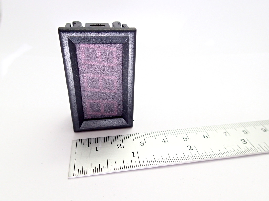 ดิจิตอลโวลต์มิเตอร์ DC 0-100V 3-wire 0.56" [Red]