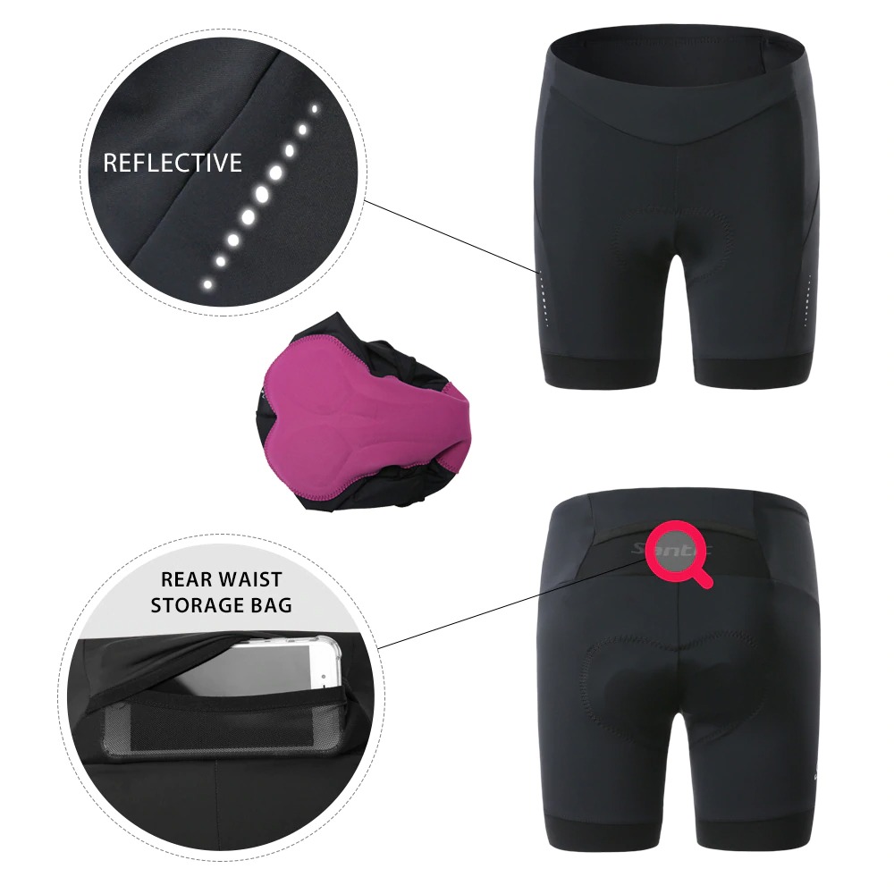 กางเกงขาสั้นผู้หญิง SANTIC LOCO5116H เป้า4D