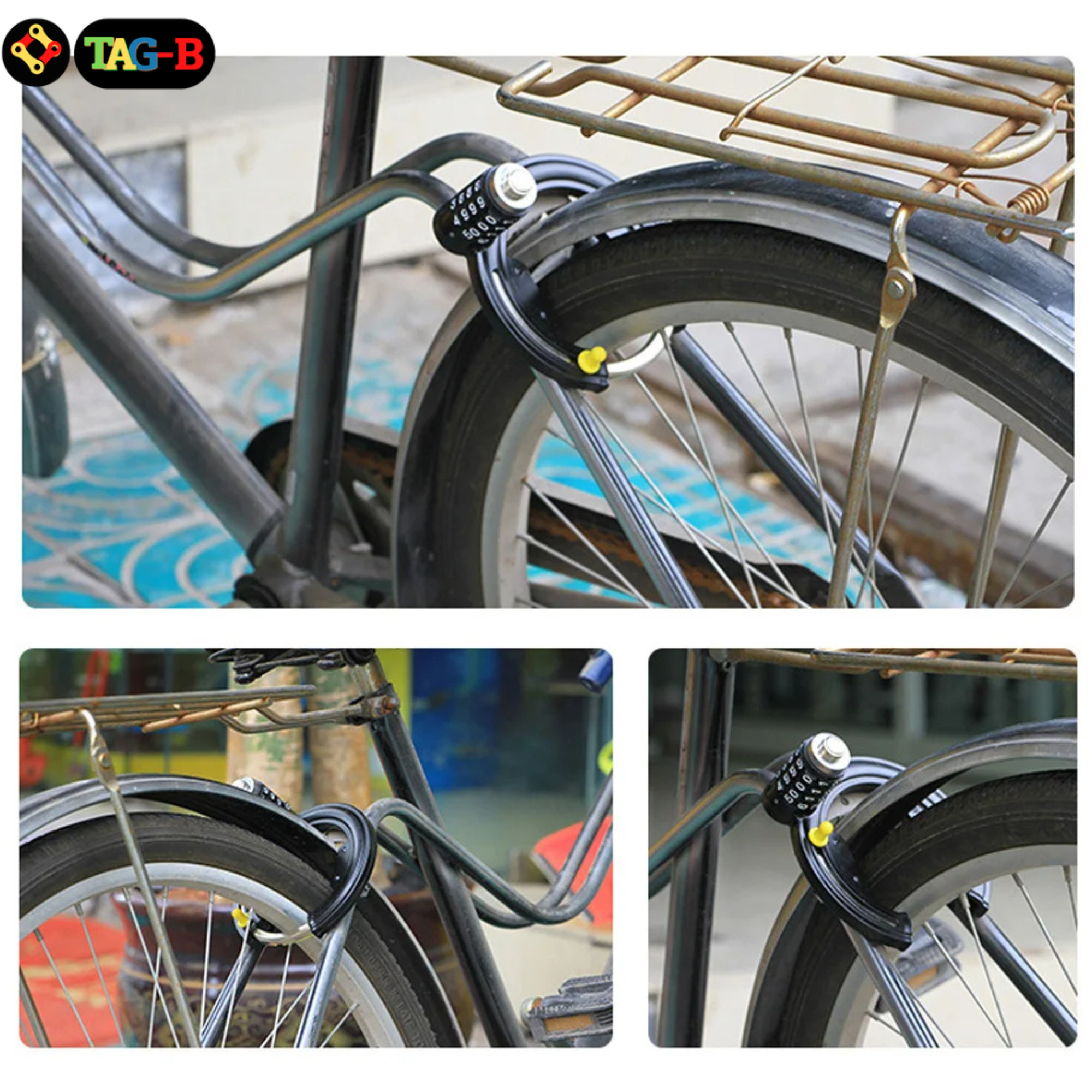 ตัวล็อคจักรยานติดรถแบบ 4 รหัส THAIBIKE