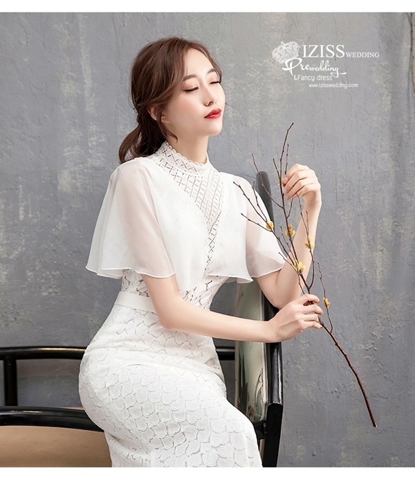 BR371 **พรีออเดอร์**ชุดแต่งงาน&ชุดเจ้าสาวแนวเรียบหรู สีขาวเกรดพรีเมี่ยม น่ารัก สวยโดดเด่นไม่ซ้ำใคร