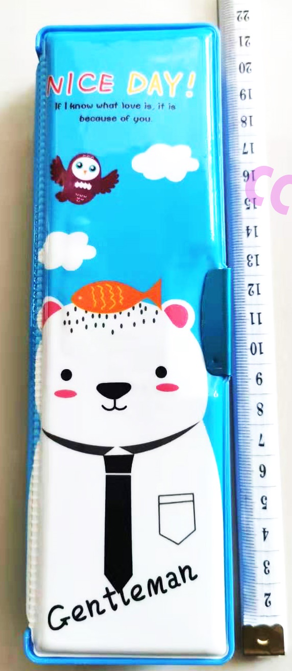 กล่องดินสอแม่เหล็กการ์ตูน 2 หน้า 19 ซม.