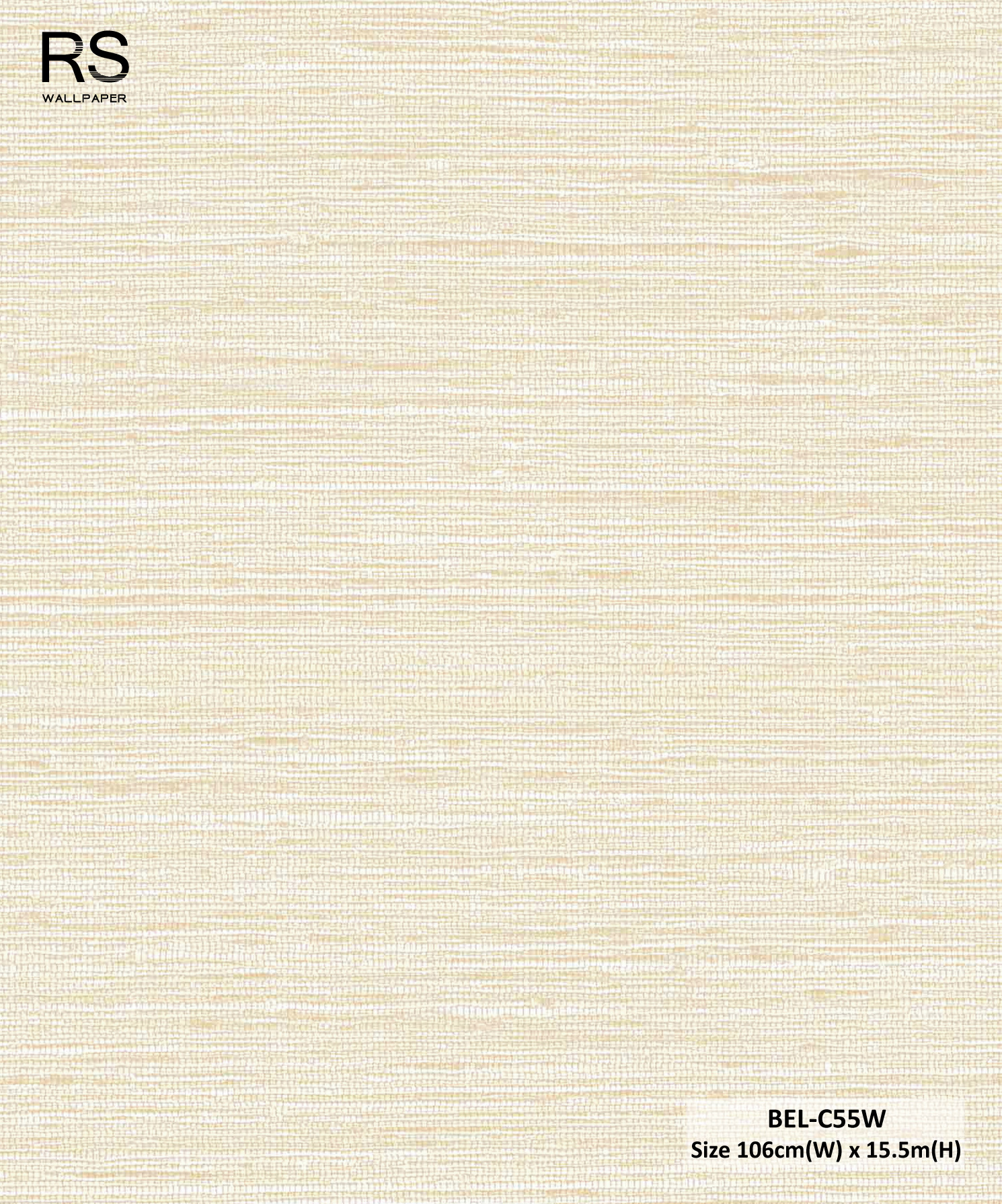 วอลเปเปอร์ลายผ้า สีครีม BEL-C55W