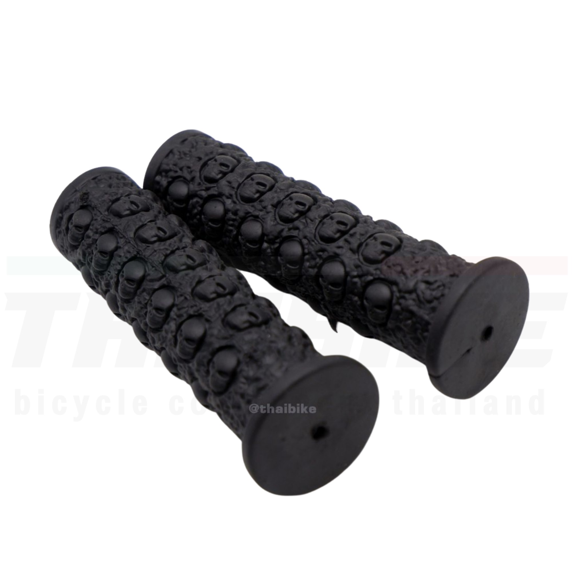 ปลอกแฮนด์ยางใส่จักรยานแบบยางลายหัวกะโหลก