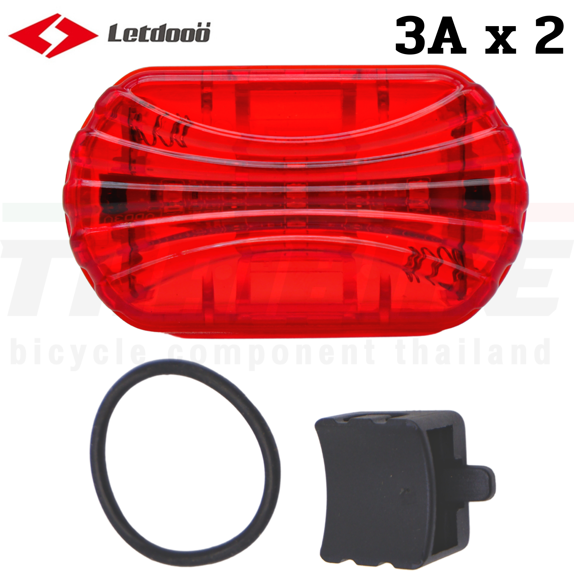 ไฟท้ายจักรยานเสือหมอบ เสือภูเขา LETDOO แบบใช้ถ่าน ลดราคาพิเศษ