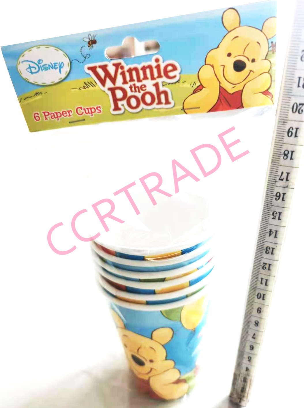 แก้วกระดาษ 6 ชิ้นถุง หมีพูห์ 8x13.5 ซม.(ลิขสิทธิ์แท้)