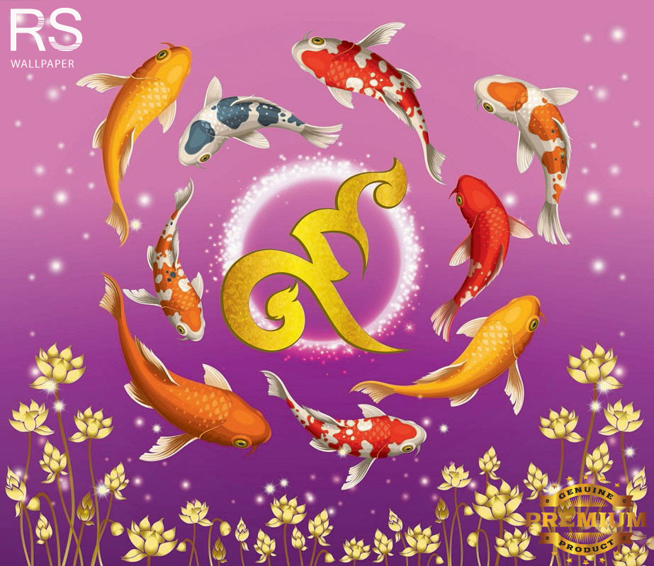 วอลเปเปอร์ ภาพฮวงจุ้ย ปลาคราฟ J-PREMIUM(สั่งผลิต)