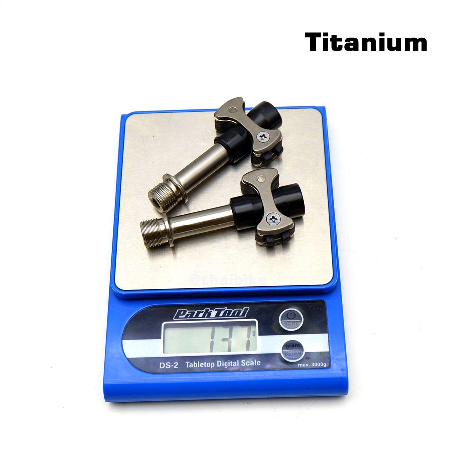 บันไดปั่นจักรยาน แกนไทเทเนี่ยม 69+ ใช้คลีทเหมือน speed play road bike pedals