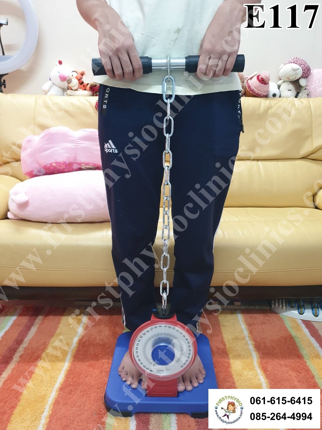 เครื่องวัดกำลังหลังและขาแบบเข็ม/เครื่องวัดแรงขา/เครื่องวัดแรงหลัง/เครื่องวัดแรงเหยียดขาแบบเข็ม/เครื่องวัดความอ่อนตัว/เครื่องวัดแรงเหยียดหลัง (Back and Leg dynamometer)