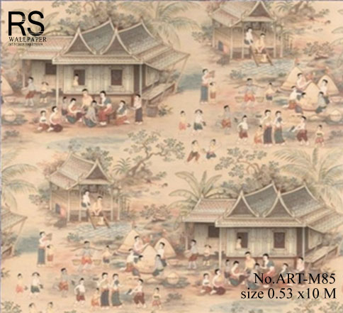 วอลเปเปอร์ ลายไทย ART-M85