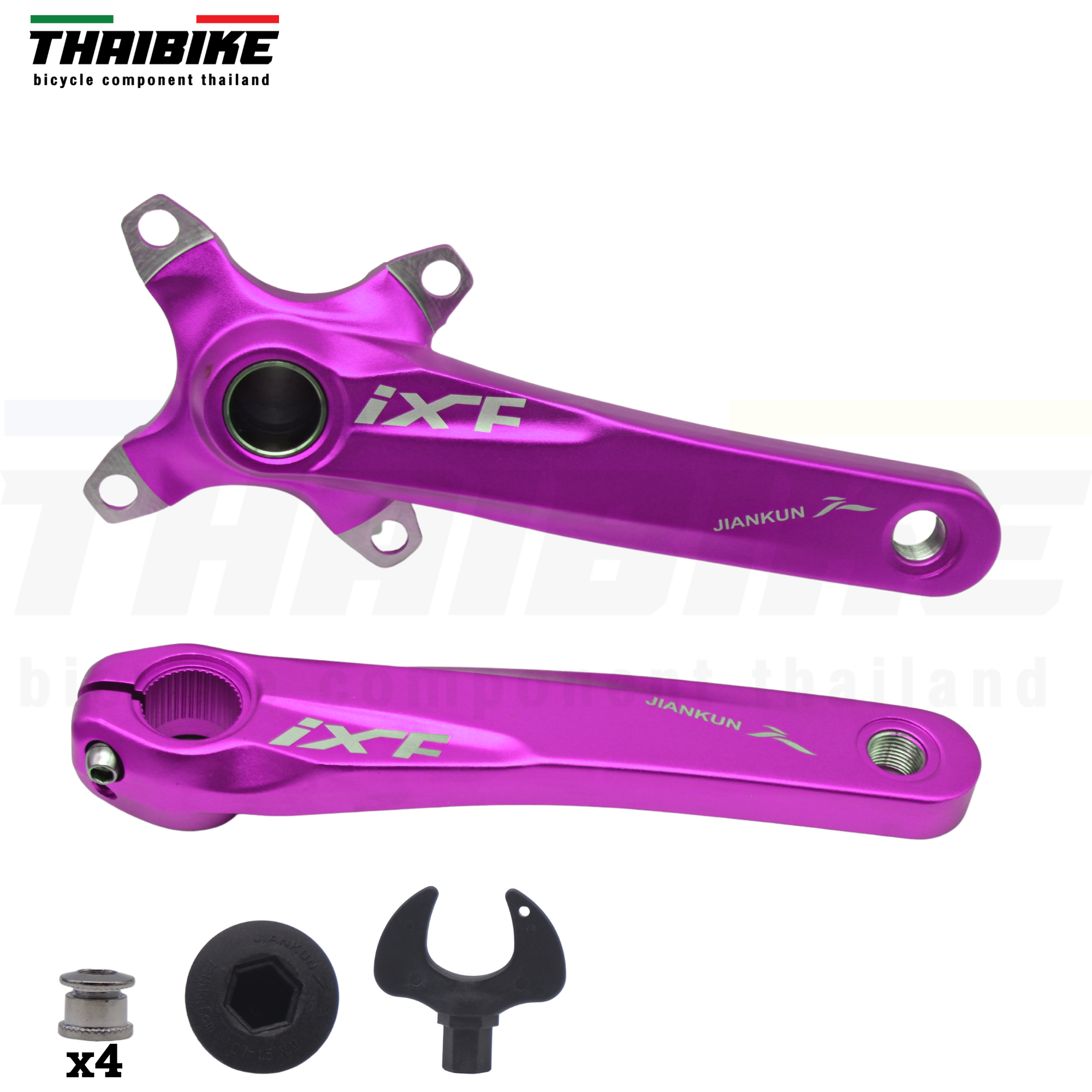 ชุดขาจานจักรยานเสือภูเขา IXF JIANKUN 104BCD ขายาว 170มม ไม่รวมกะโหลก