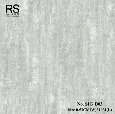 วอลเปเปอร์ ลายปูนเปลือยโทนเทาฟ้า No.SIG-D03