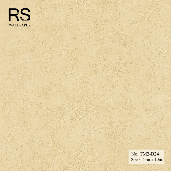 วอลเปเปอร์สีพื้นสีครีมทองอ่อน เนื้อหนา No.TM2-B24