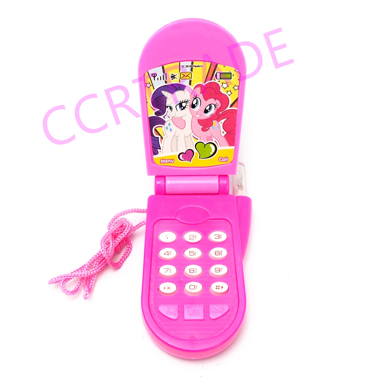 โทรศัพท์โพนี่ มีเสียง มีไฟแผง 19 ซม.(ลิขสิทธิ์แท้)