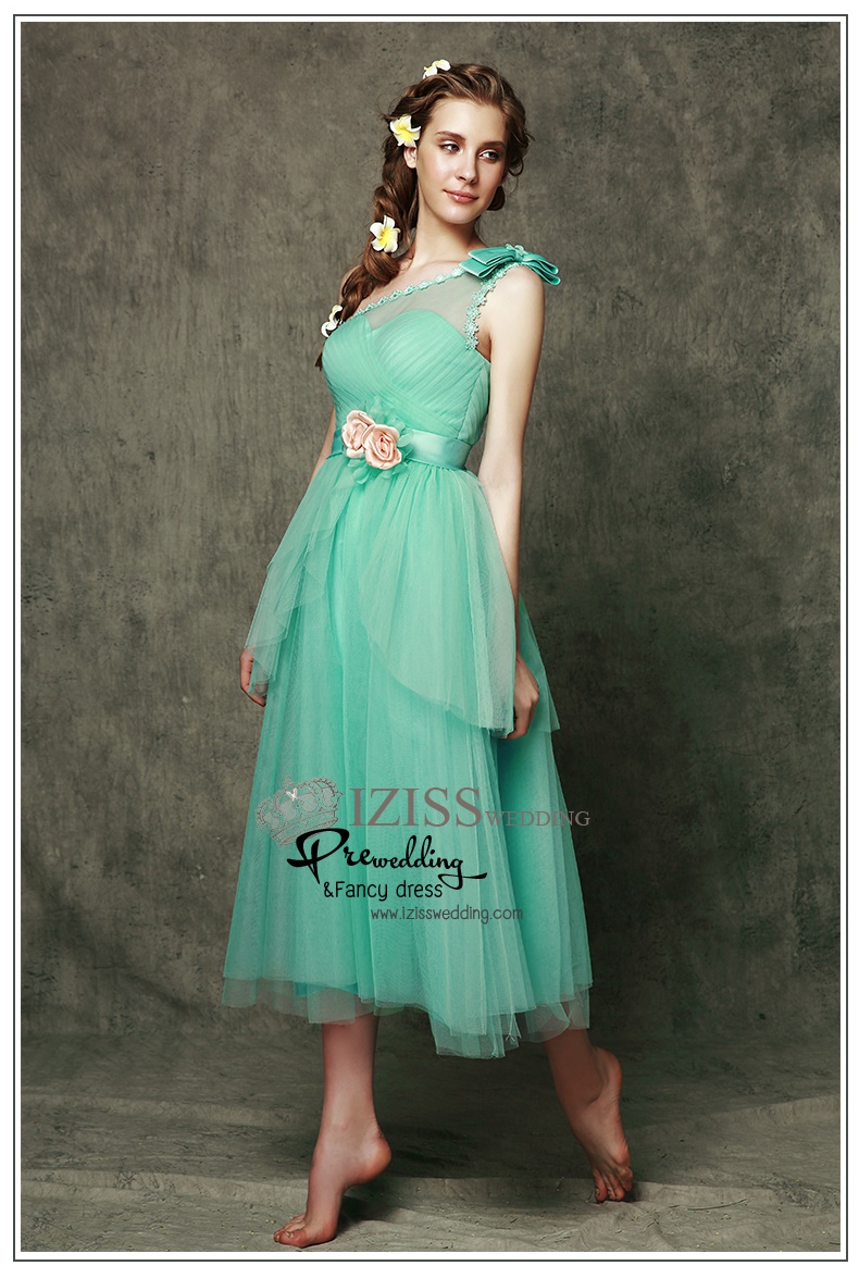 ฺBM0104 - พรีออเดอร์ ชุดเพื่อนเจ้าสาวราตรียาวสีเขียวมินท์