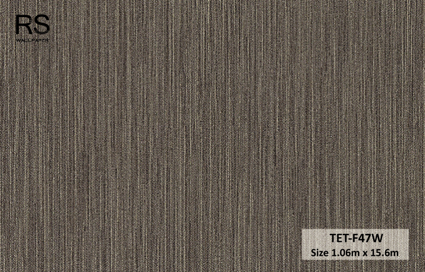 วอลเปเปอร์ สีน้ำตาลเข้มอมดำแทรกเส้นสีทอง TET-F47W
