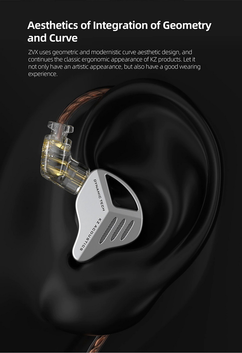 ขาย KZ ZVX หูฟังไดนามิกเทคโนโลยีใหม่ Pioneered เสียงระดับเรือธง ประกันศูนย์ไทย
